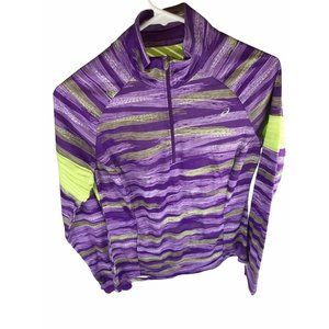AASICS Running Pullover Purple Green M